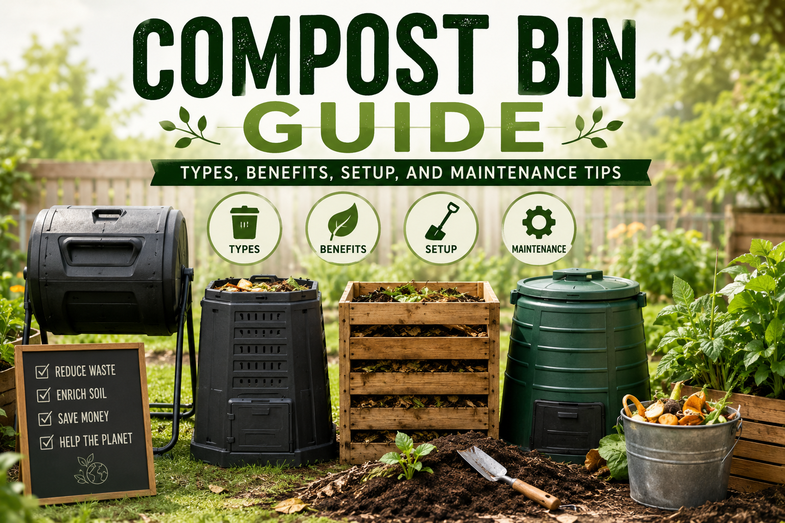 Compost Bin Guide: Types, Benefits, Setup, and Maintenance Tips