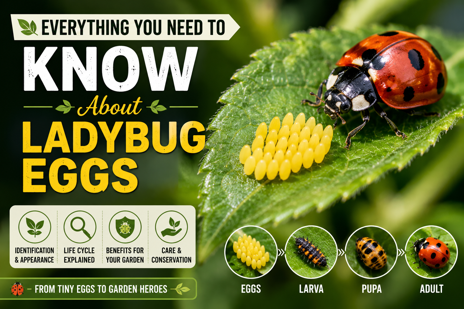 Hydroponic Garden Ladybug Eggs