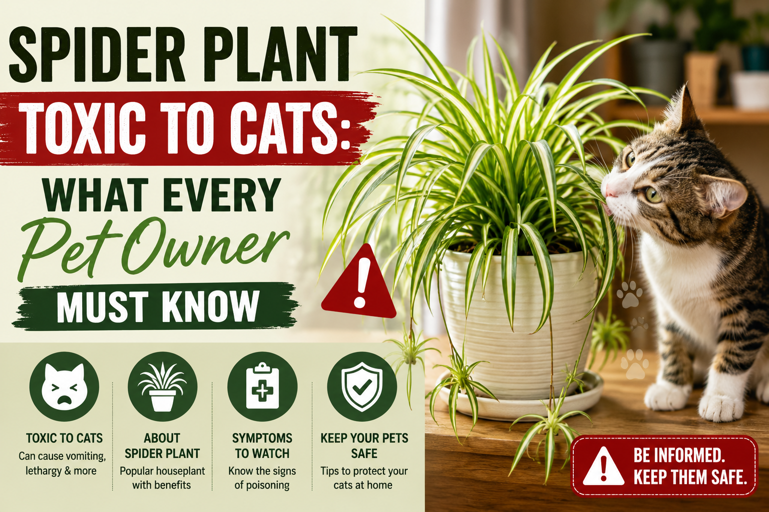 Hydroponic Garden Spider Plant Toxic to Cats