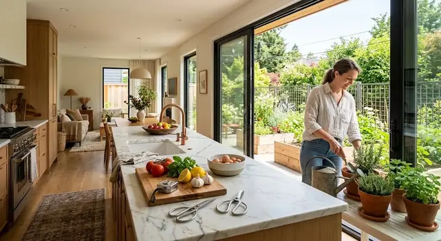 Organized home kitchen demonstrating practical home skills and good housekeeping